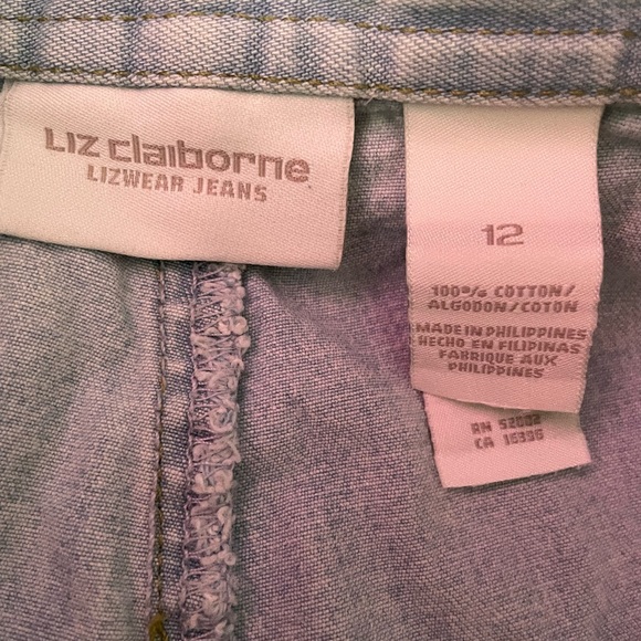 Vintage Aged Denim High Waist Mom Baggy Pinstripe Tomboy Boyfriend Edgy culottes - Picture 3 of 7